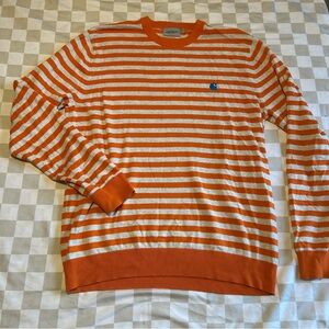 Carhartt WIP Men's Orange Striped Sweater rare
